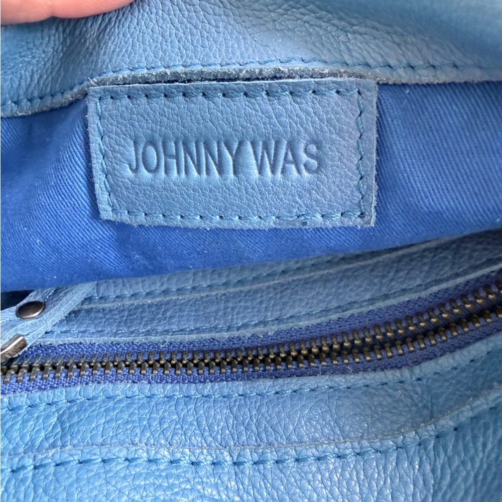 Johnny Was Light Blue Crossbody Bag - Picture 12 of 12